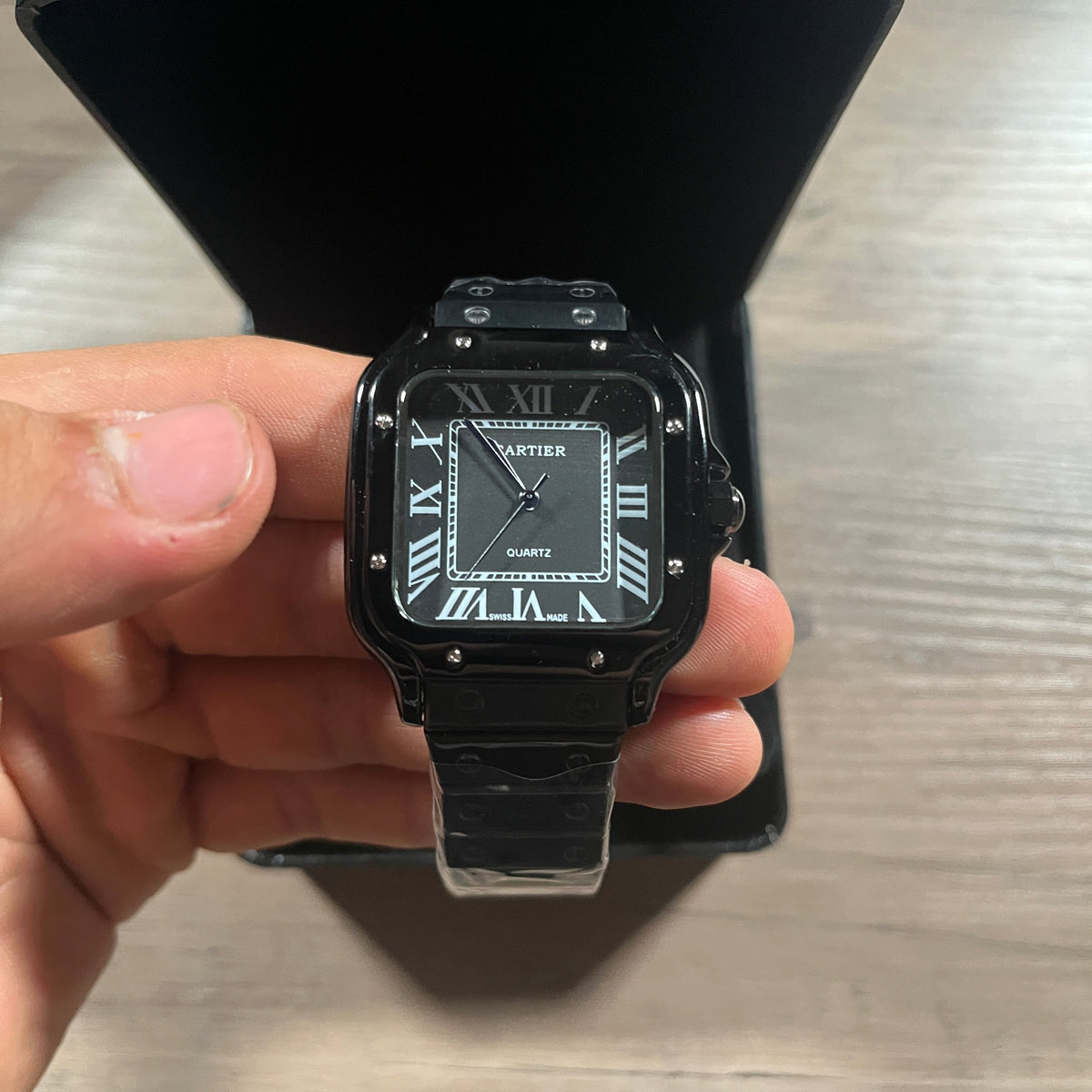Reloj Negro Total – Estilo Santos