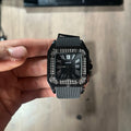 Reloj Negro Total con Brillo – Estilo Santos