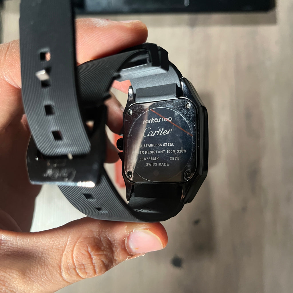 Reloj Negro Total con Brillo – Estilo Santos