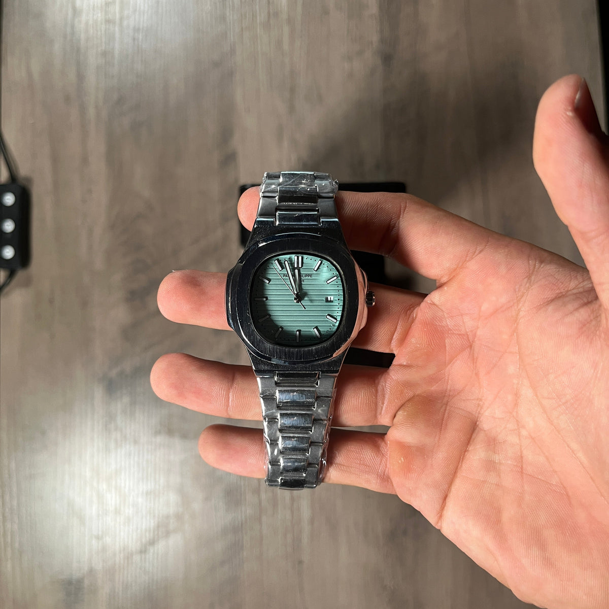 Reloj Verde Menta – Estilo Nautilus