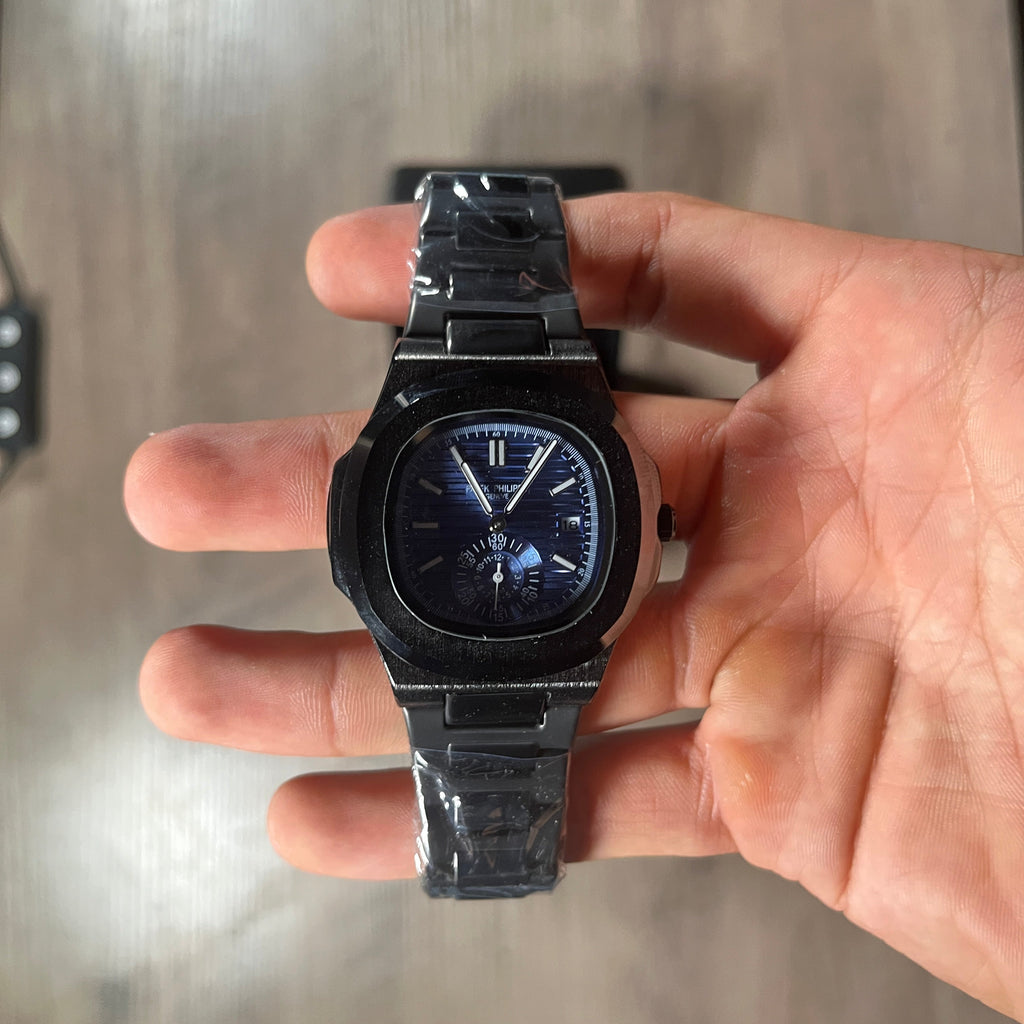 Reloj Azul Medianoche – Estilo Nautilus