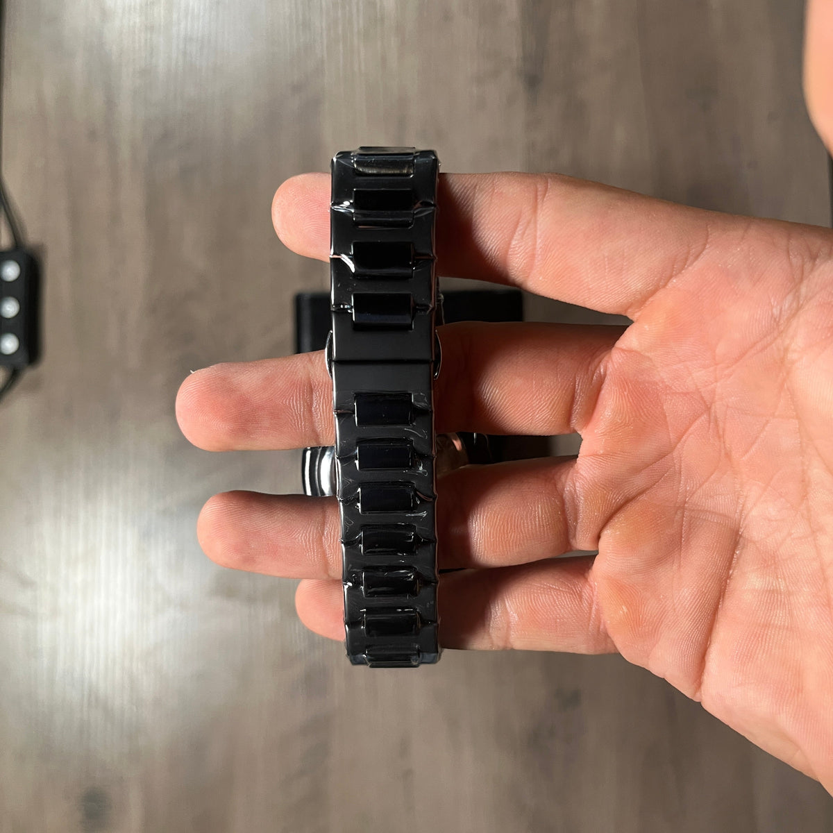 Reloj Nocturno Negro – Estilo Nautilus