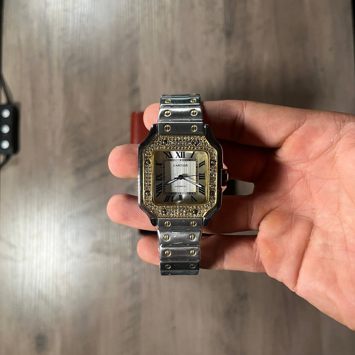 Reloj Bicolor Brillante – Estilo Santos