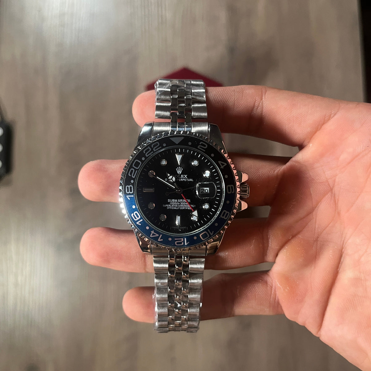 Reloj Azul Batman – Estilo GMT-Master