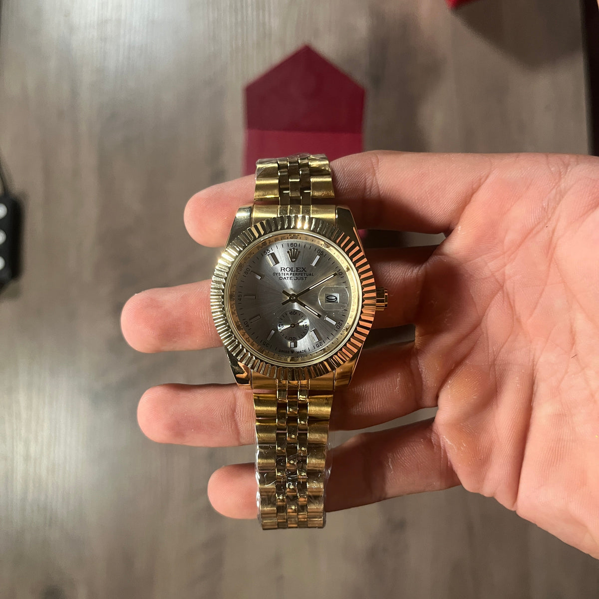 Reloj Oro Gris – Estilo Datejust