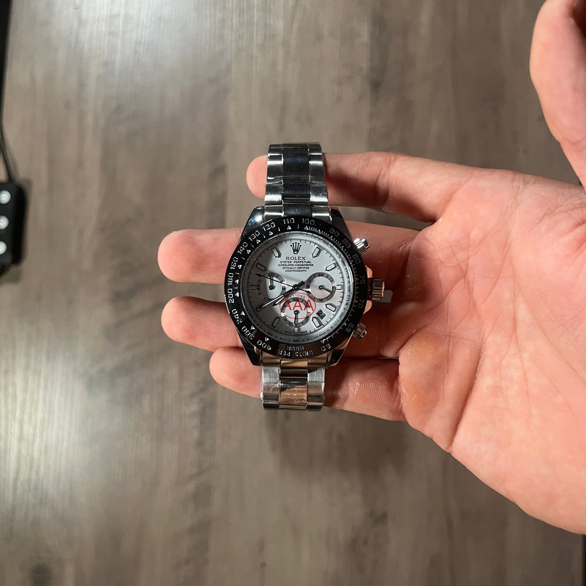 Reloj Blanco Pista – Estilo Daytona