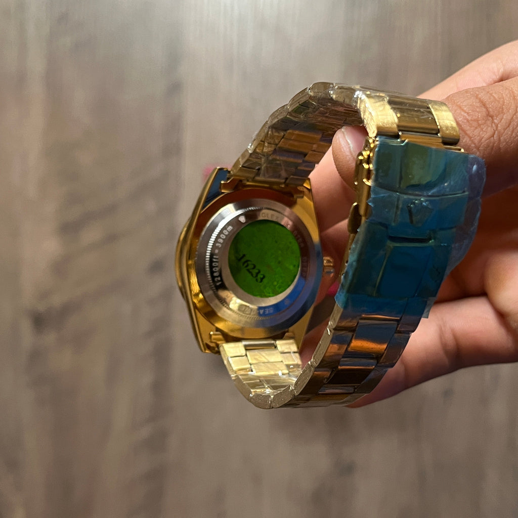 Reloj Dorado Solar – Estilo Oyster Perpetual