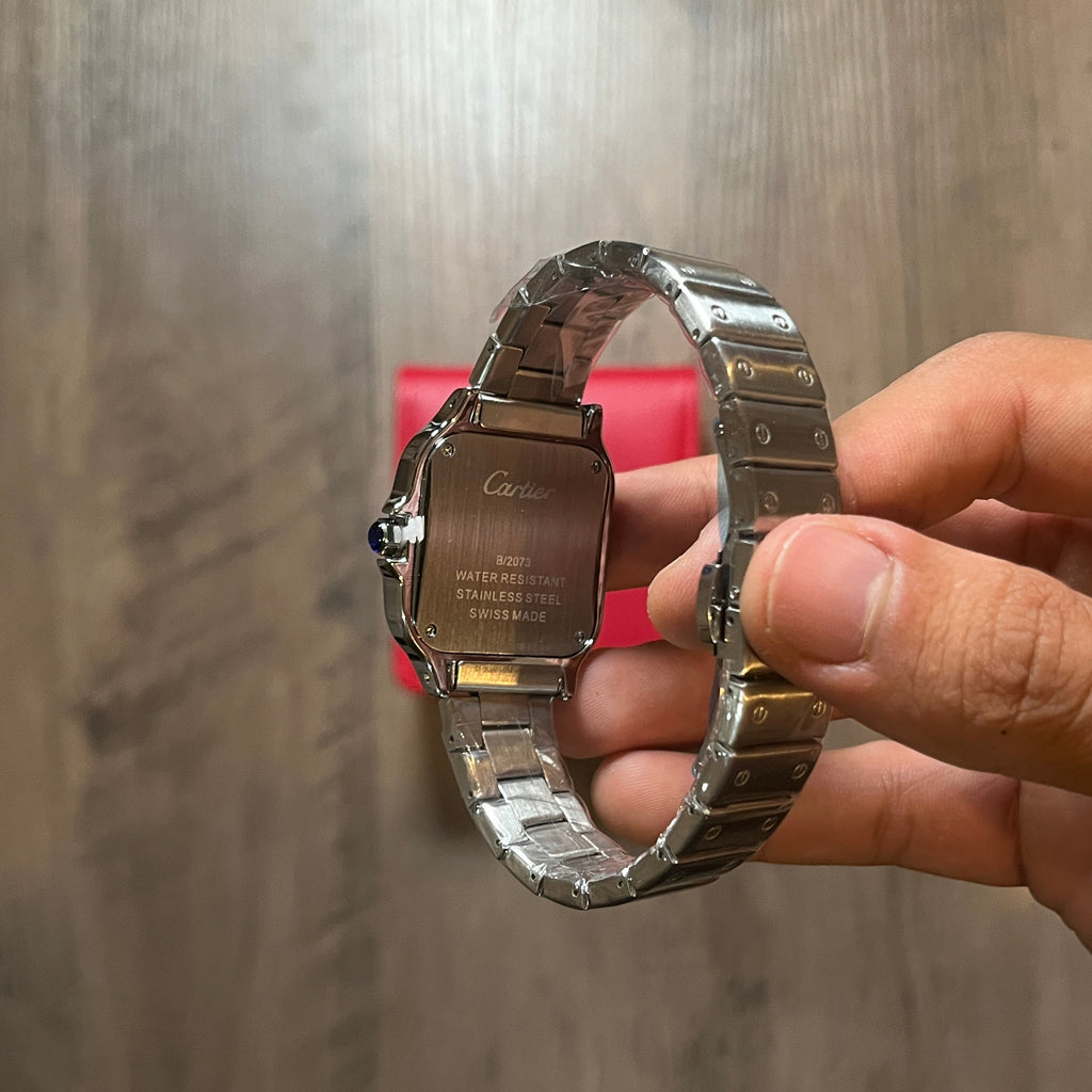 Reloj Clásico Acero – Estilo Santos - Mujer