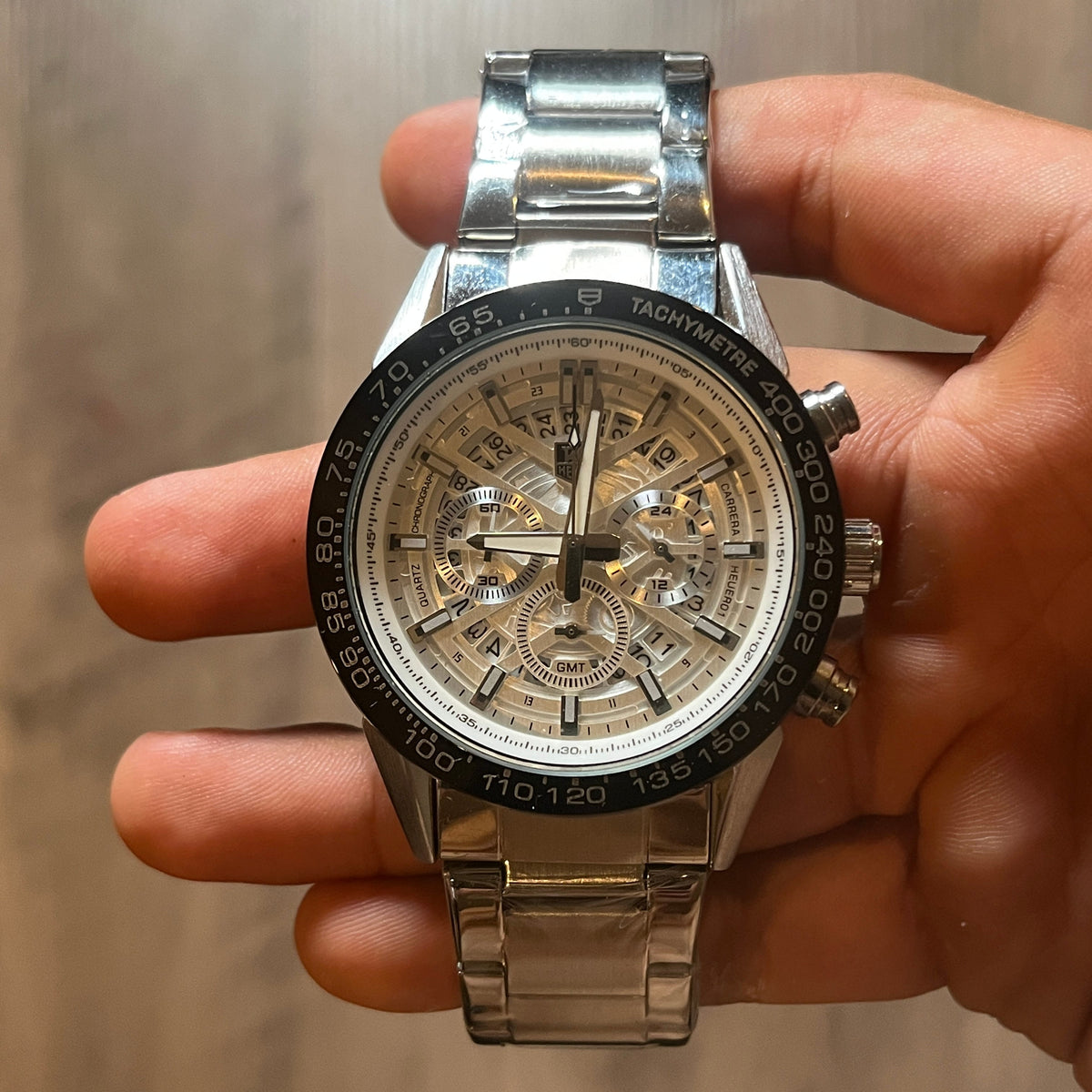 Reloj Plata Carrera Cronógrafo – Estilo Carrera