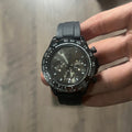 Reloj Negro Gris Grafito Cronógrafo – Estilo Daytona