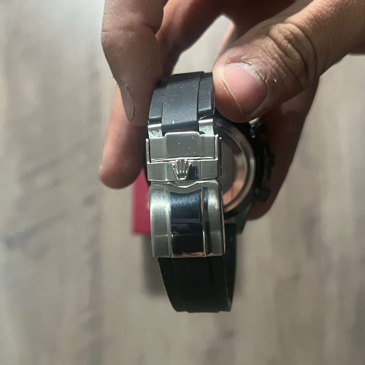 Reloj Negro Gris Grafito Cronógrafo – Estilo Daytona