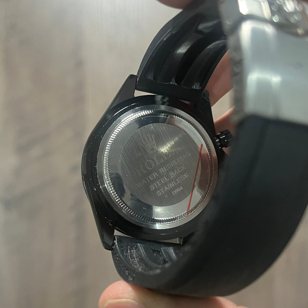 Reloj Negro Gris Grafito Cronógrafo – Estilo Daytona