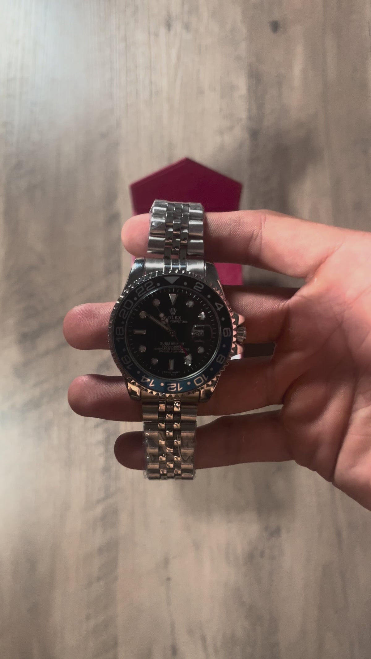 Reloj Azul Batman – Estilo GMT-Master