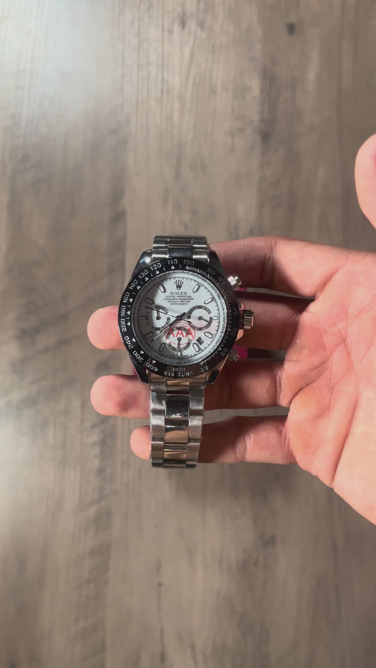 Reloj Blanco Pista – Estilo Daytona