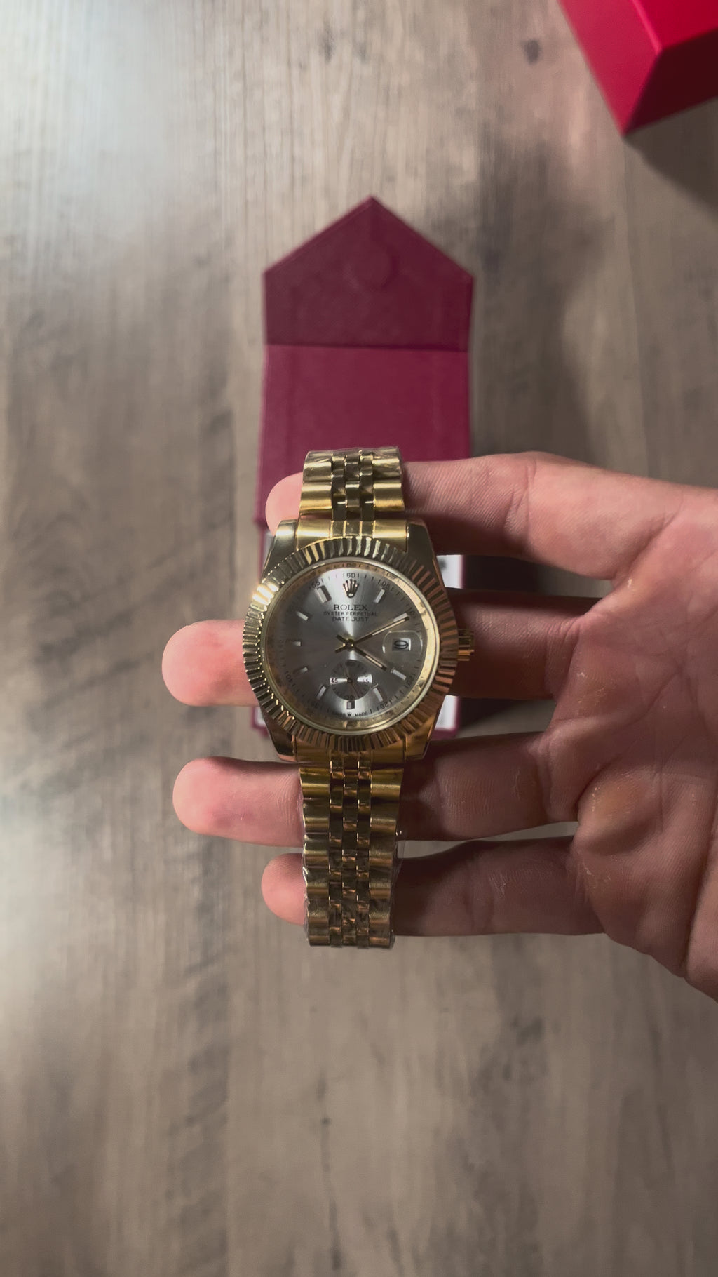 Reloj Oro Gris – Estilo Datejust