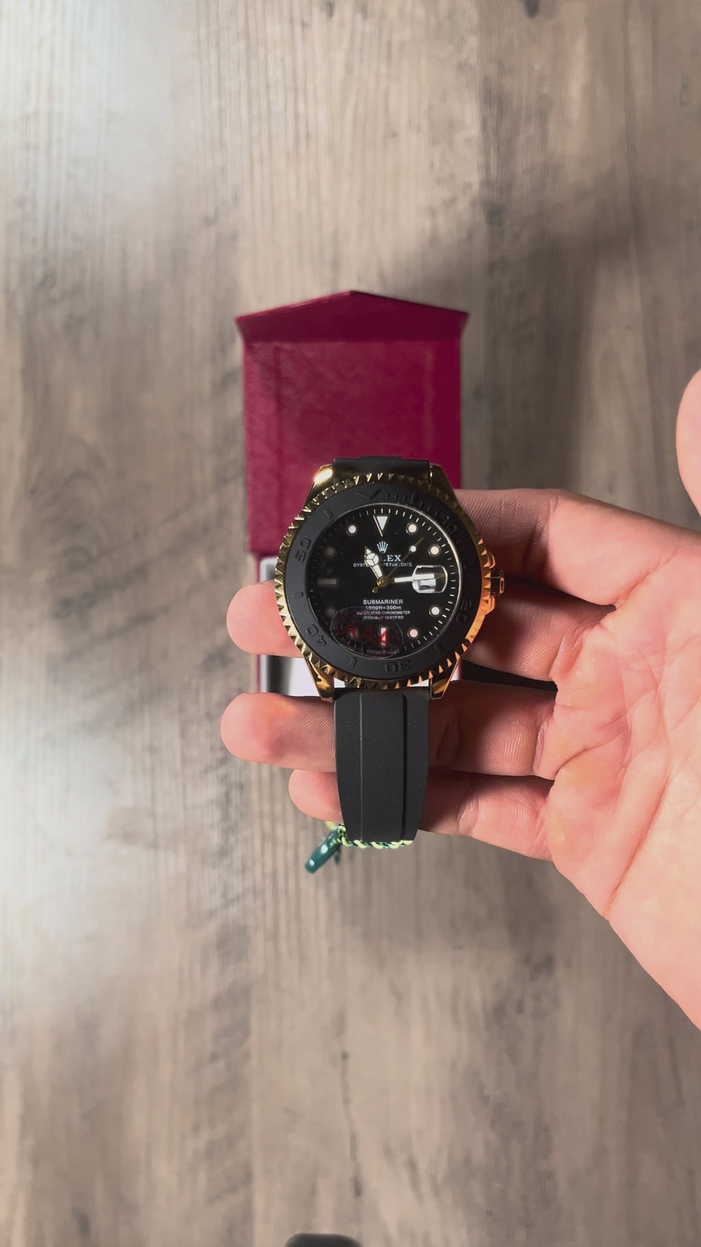 Reloj Black Gold – Estilo Yacht-Master