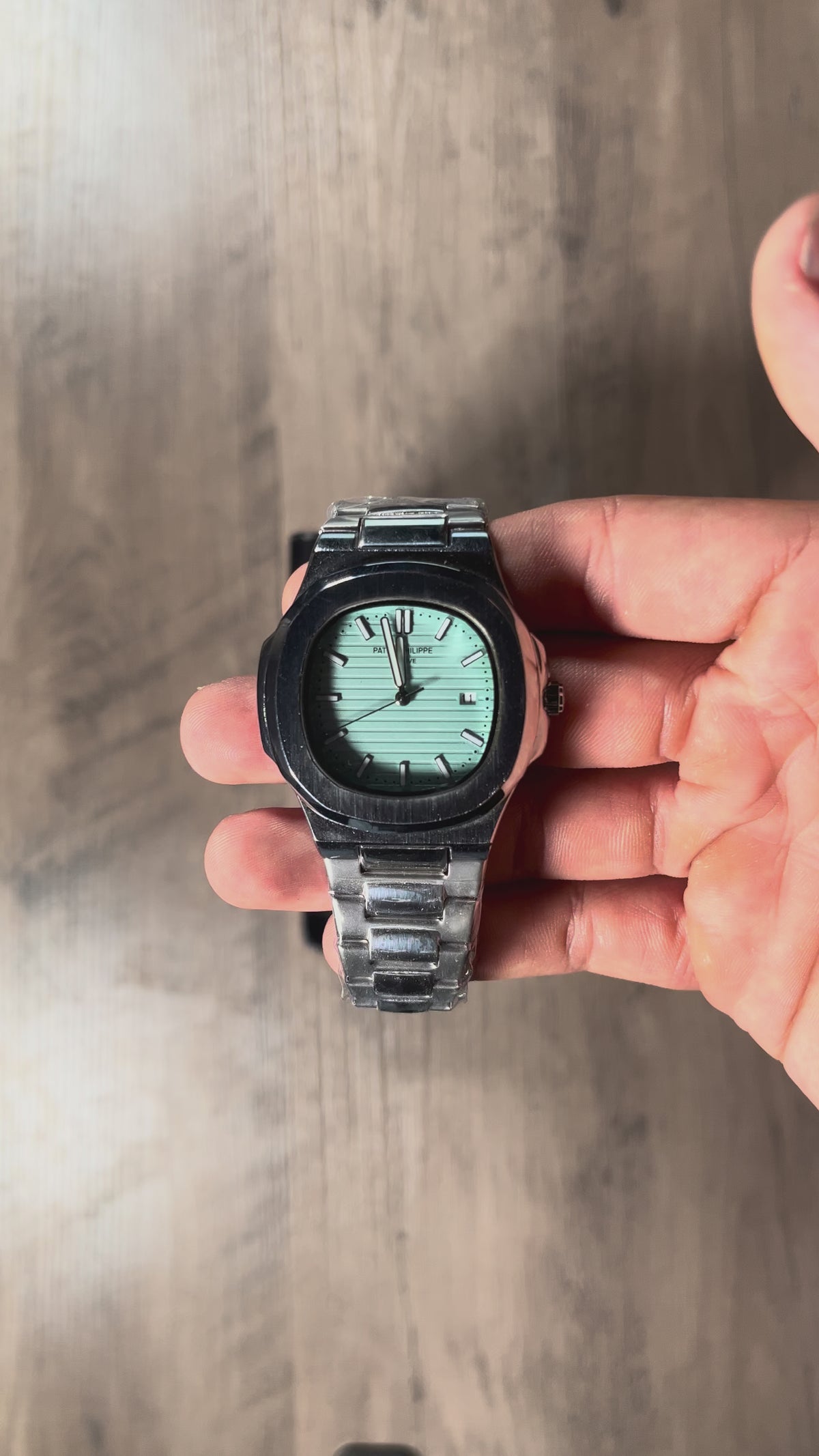 Reloj Verde Menta – Estilo Nautilus