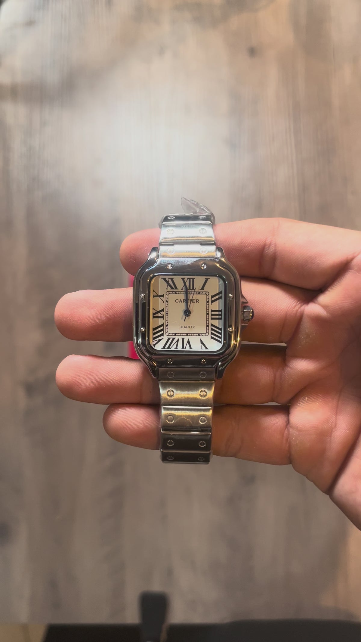 Reloj Clásico Acero – Estilo Santos - Mujer