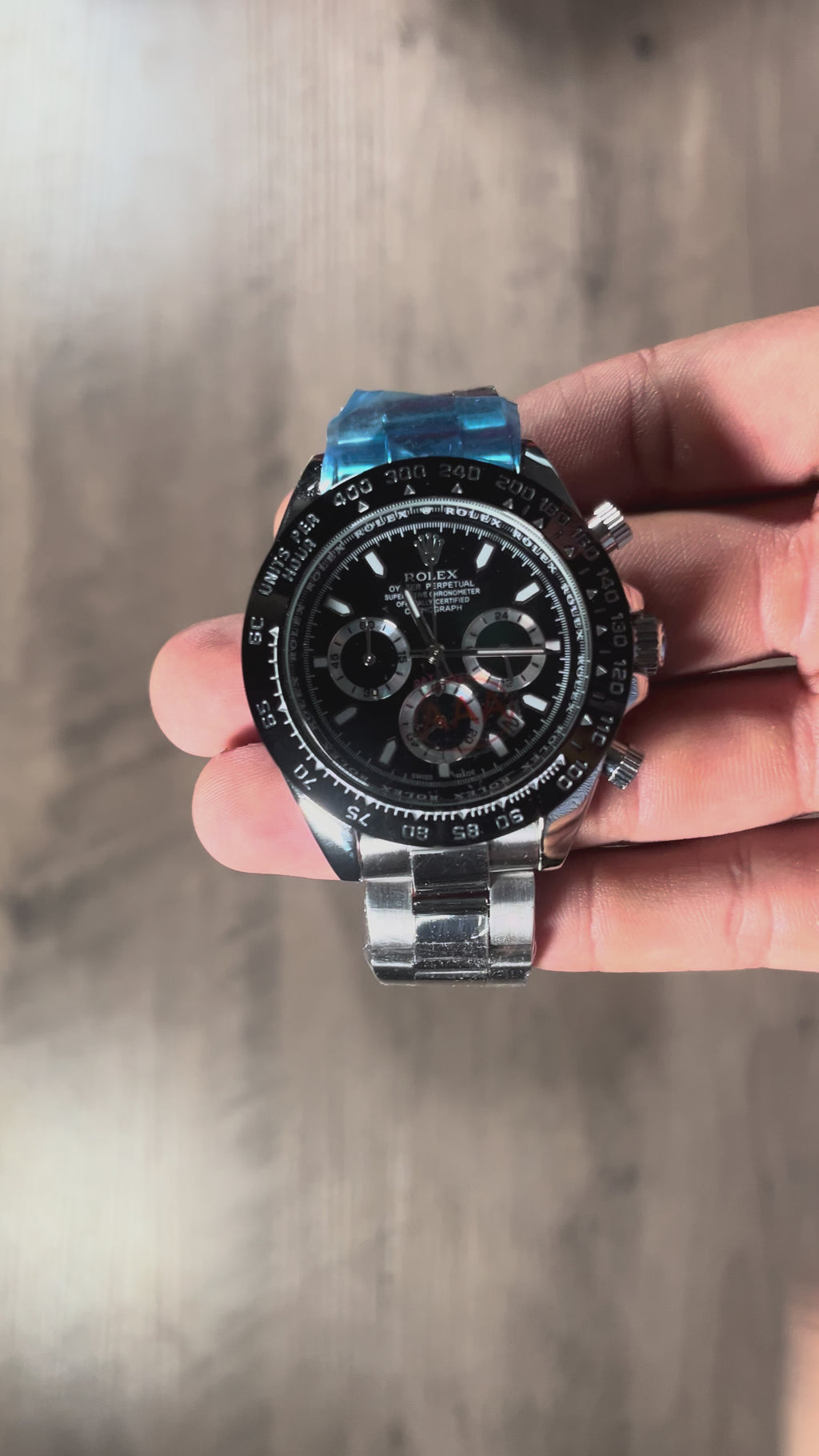 Reloj Racing Black – Estilo Daytona