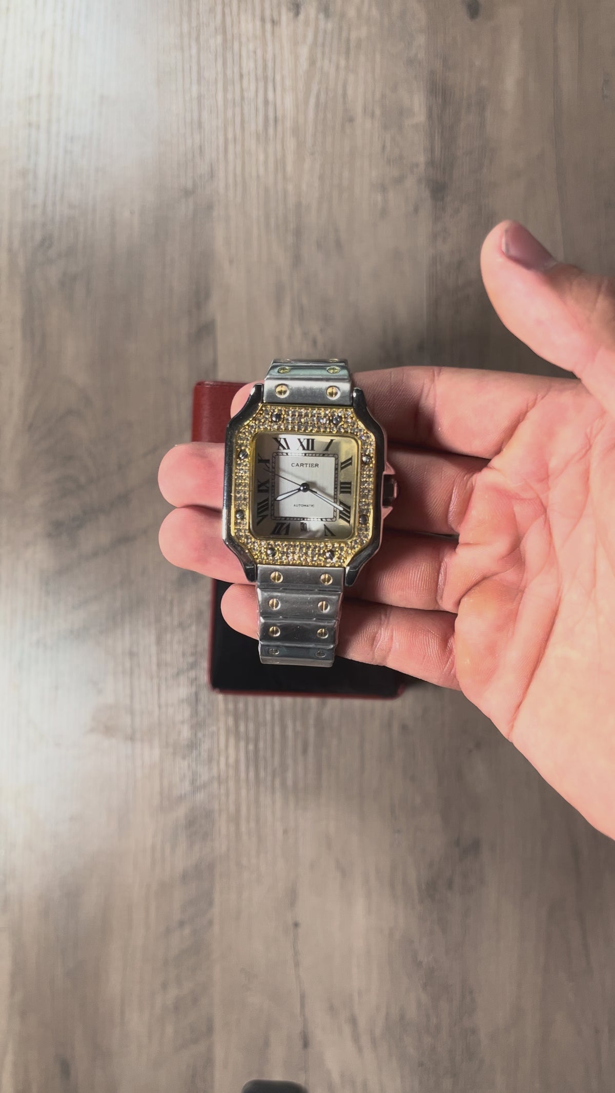 Reloj Bicolor Brillante – Estilo Santos
