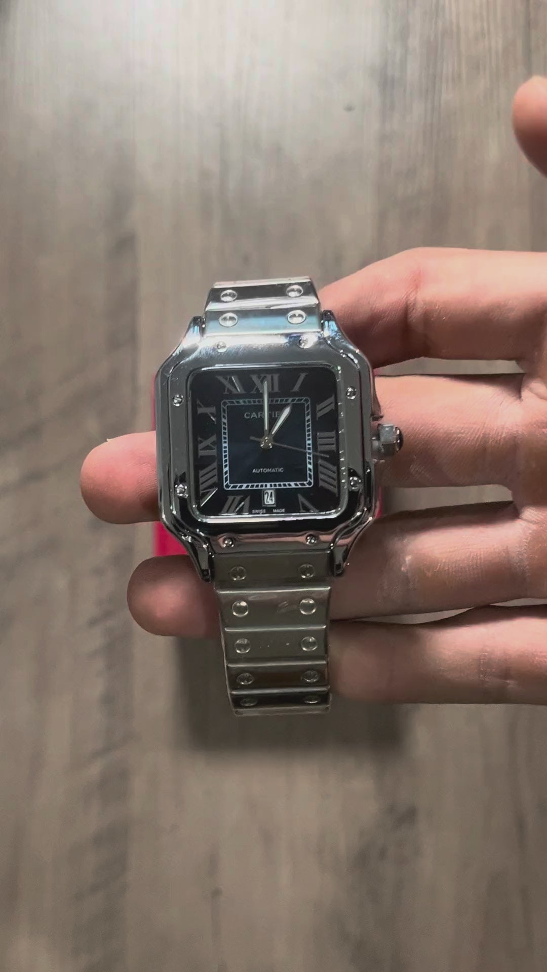 Reloj Azul Acero Clásico – Estilo Santos