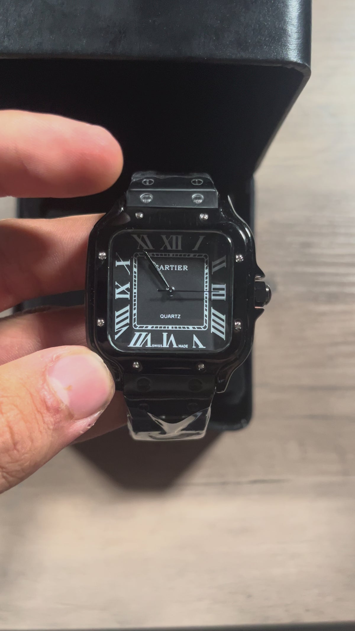 Reloj Negro Total – Estilo Santos