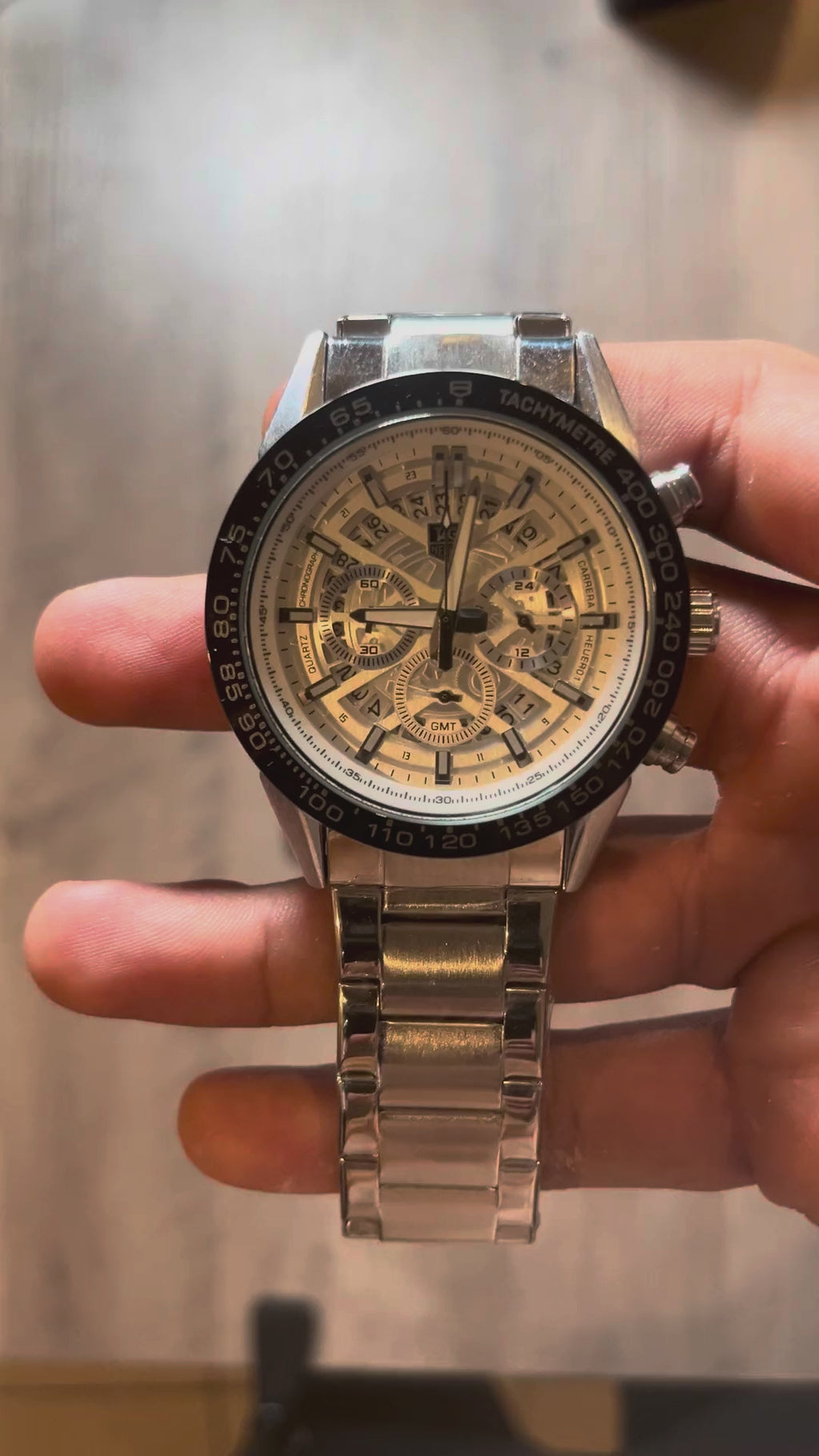 Reloj Plata Carrera Cronógrafo – Estilo Carrera