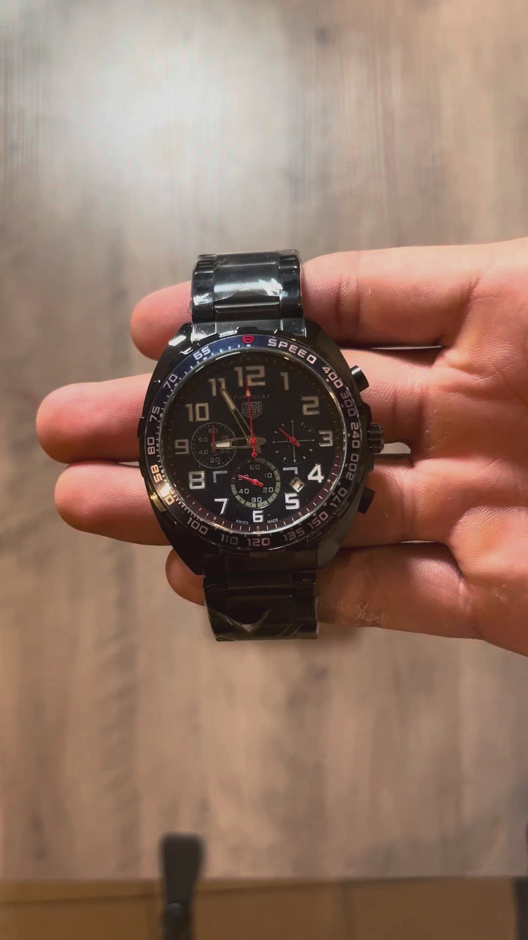 Reloj Negro Azul Medianoche – Estilo Formula 1