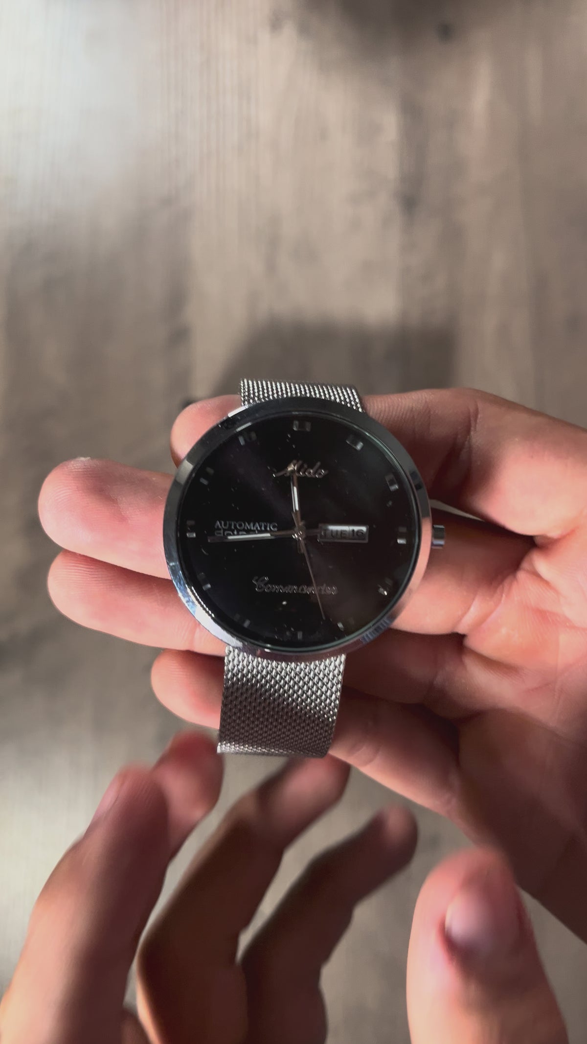 Reloj Plata Nocturna – Estilo Commander