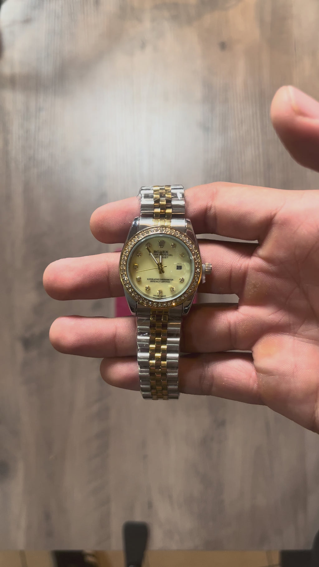 Reloj Dorado Bicolor – Estilo Datejust - Mujer