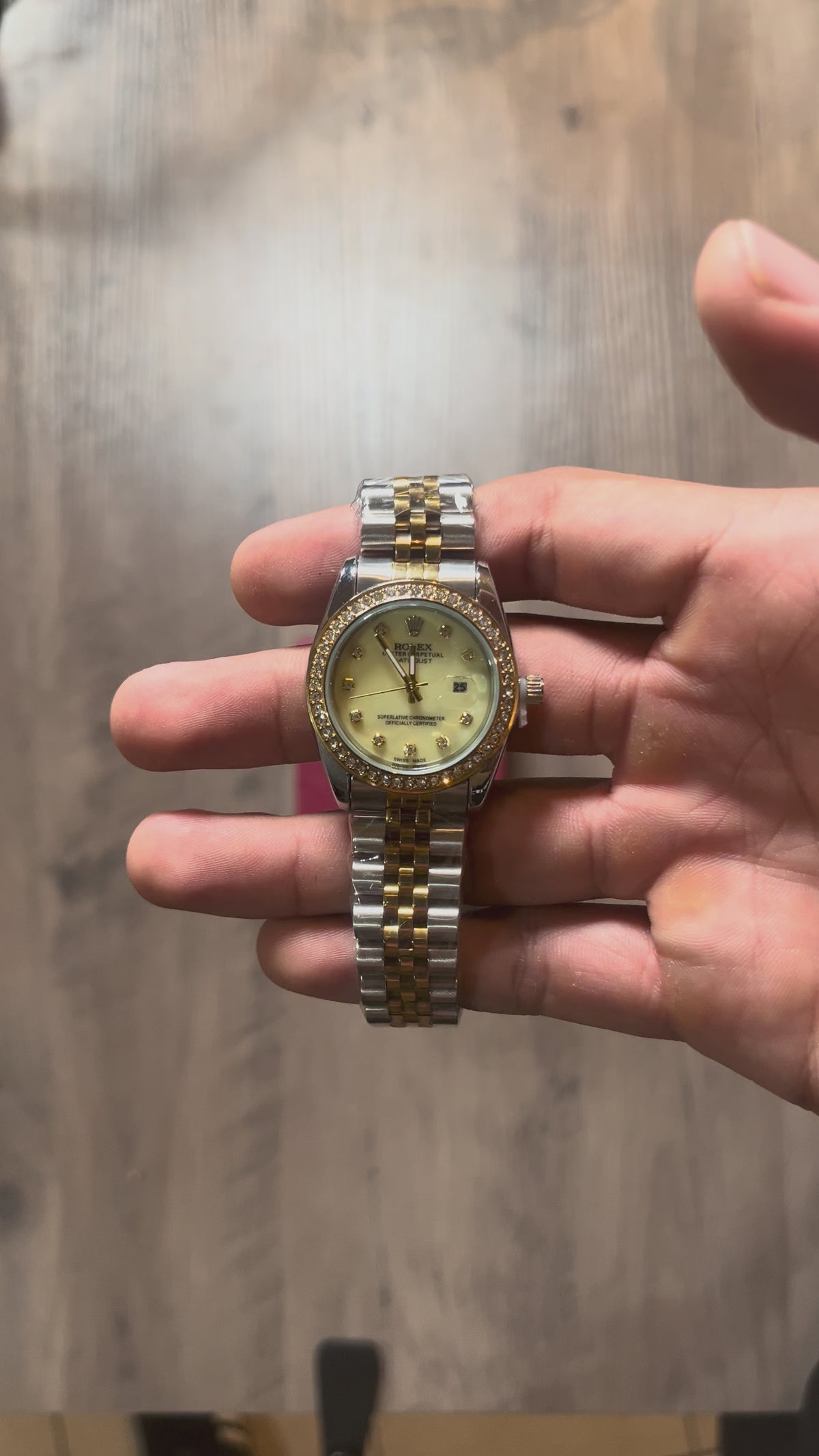 Reloj Dorado Bicolor – Estilo Datejust - Mujer